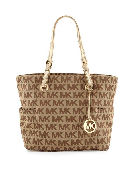 michael kors black bag with brown handles|michael kors handbags tote brown.